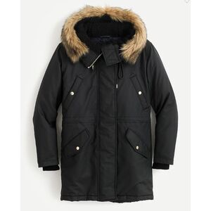 J. Crew Perfect Winter Parka - PrimaLoft - Petite Large - waxed canvas